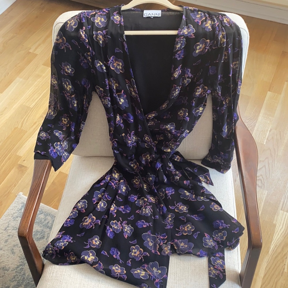 GANNI WRAP DRESS